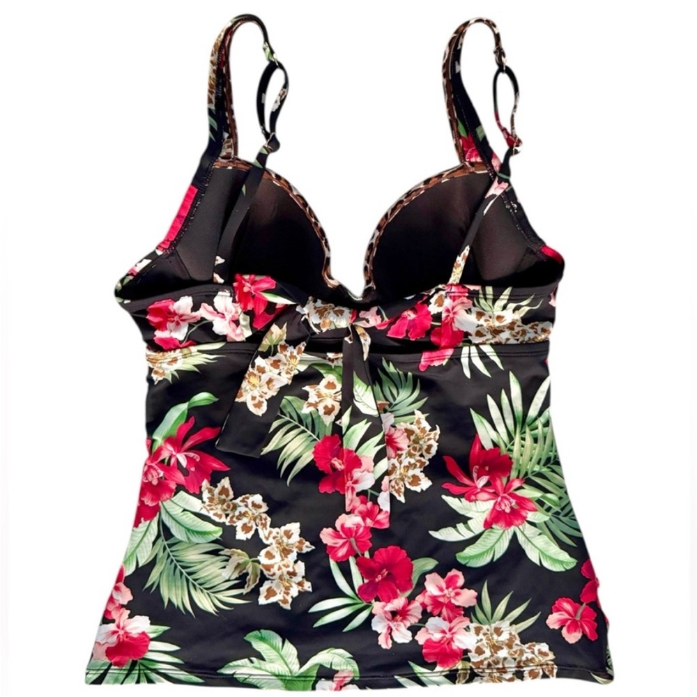 Tommy Bahama Lily Cat Underwire Tankini Top, C Cup - Picture 8 of 12
